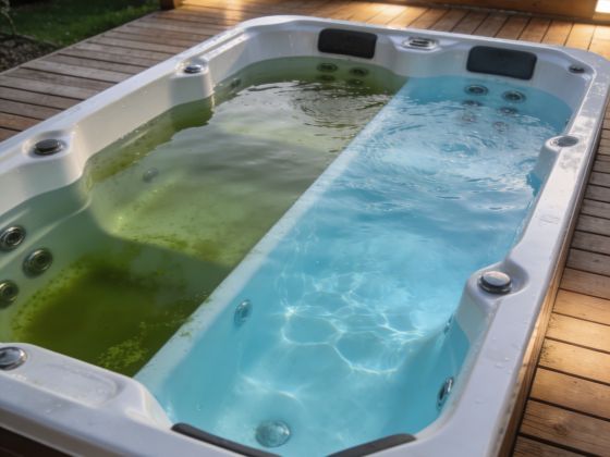 Pourquoi l'eau du spa verdit ?